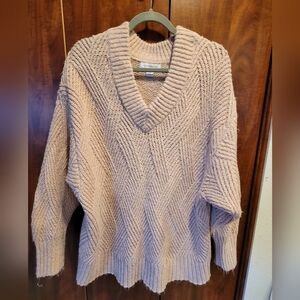 Liz Claiborne Soft Pink V-Neck Sweater